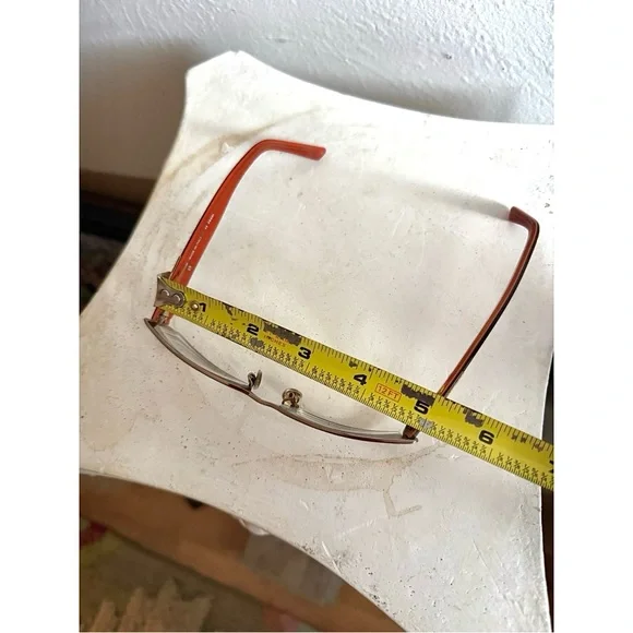 Fendi Womens Eye Glasses Frames Used good Condition Orange Brown - Picture 13 of 16